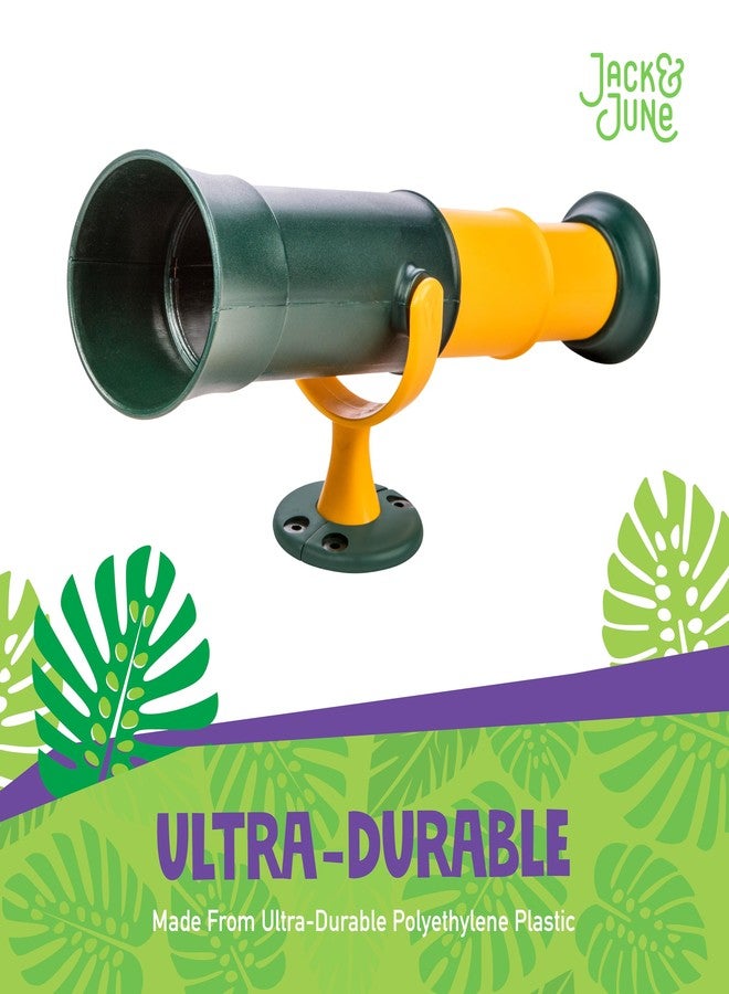 Jack and June Signature Green and Yellow Telescope Playset Attachment Featuring 360 Degree Spin - Image 3